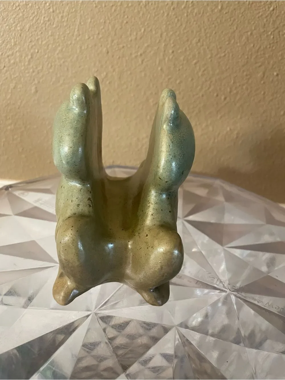 Vintage Pottery Frog Sponge Holder New!